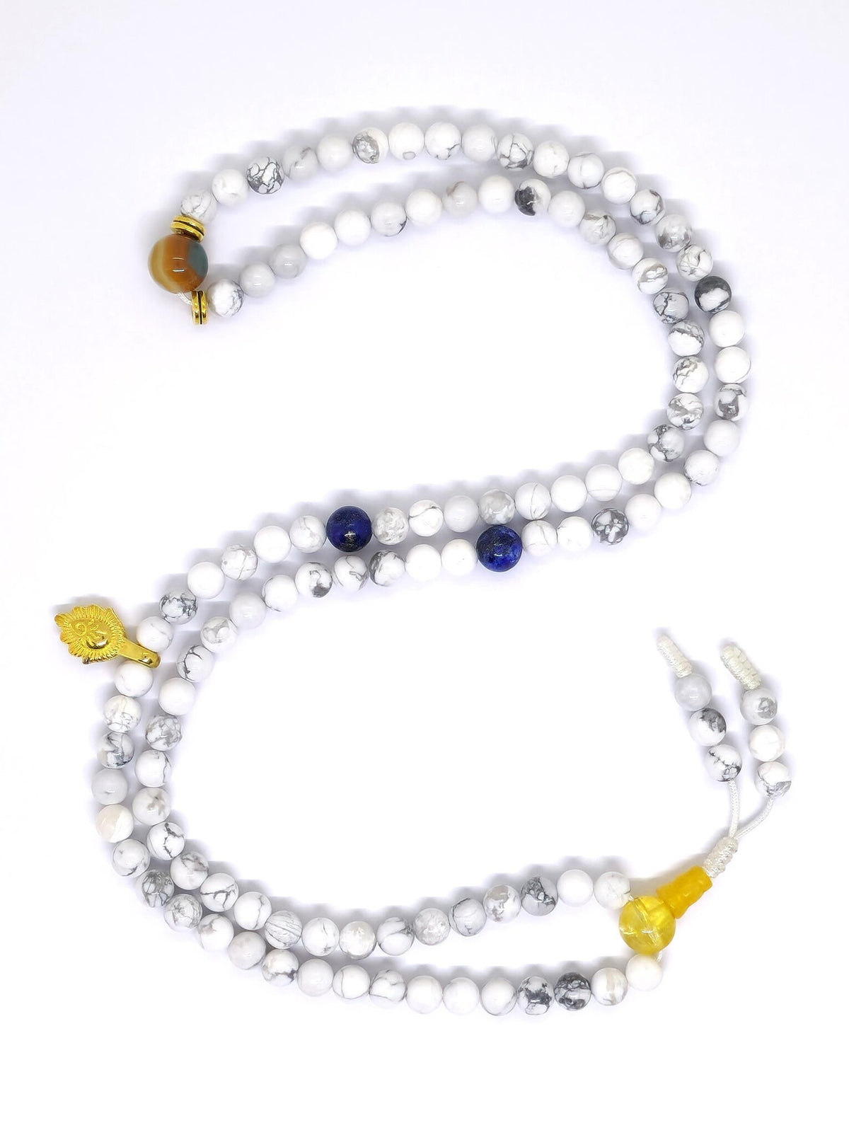 Tibetan Prayer Beads Mala Howlite
