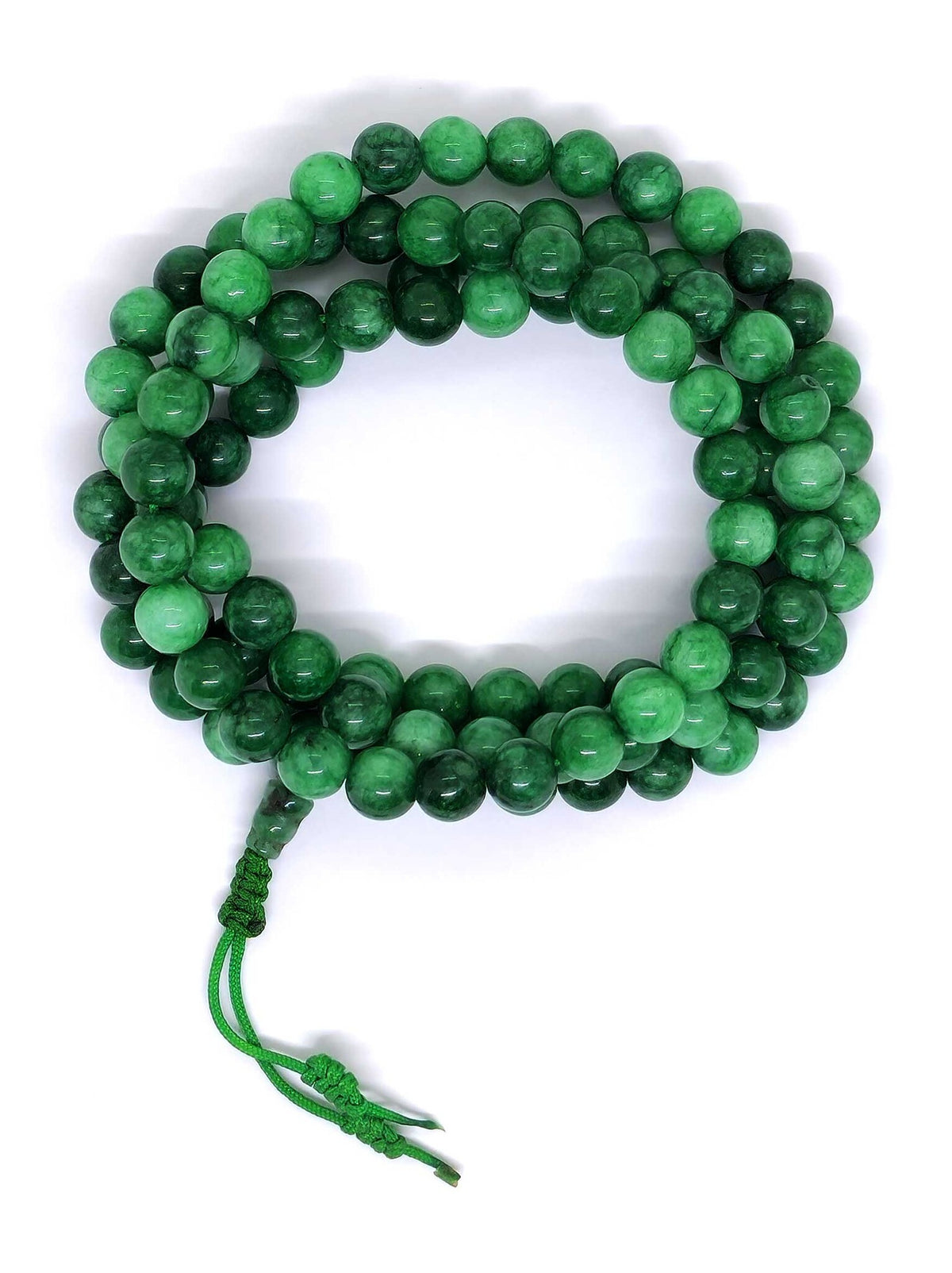 Tibetan Prayer Beads Jade Stone Mala
