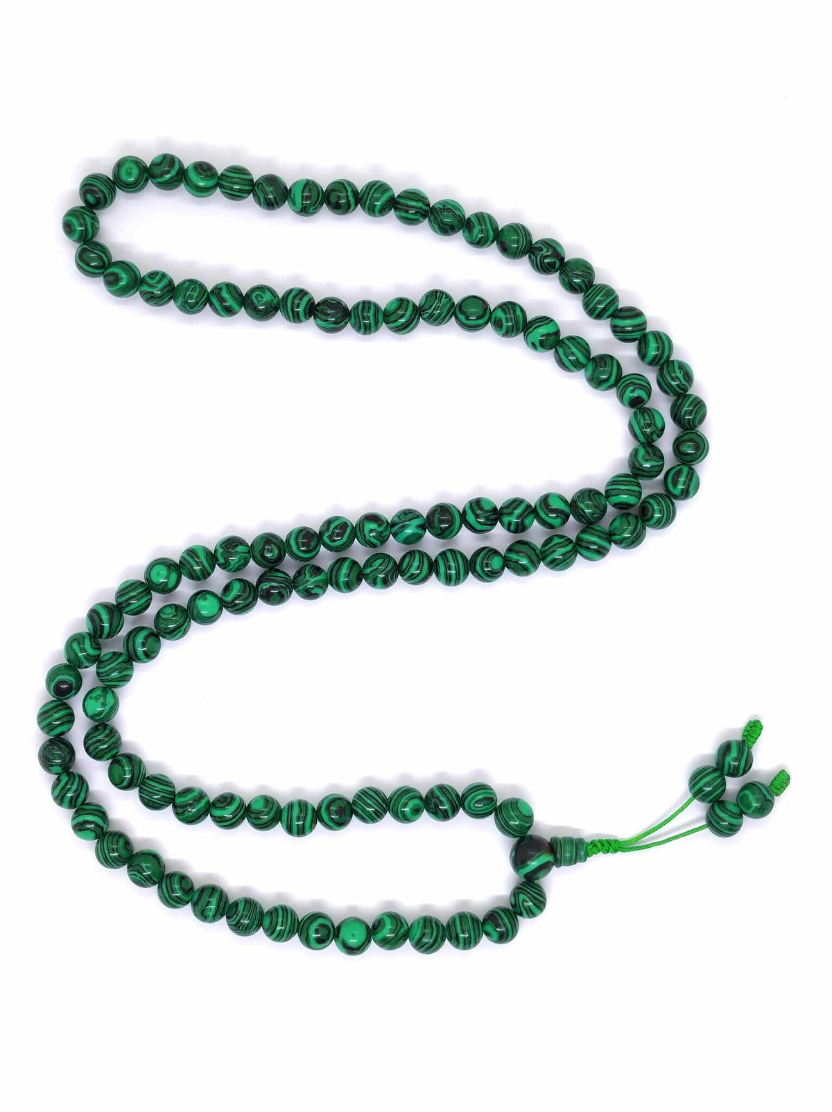 Tibetan Prayer Beads Mala Malachite
