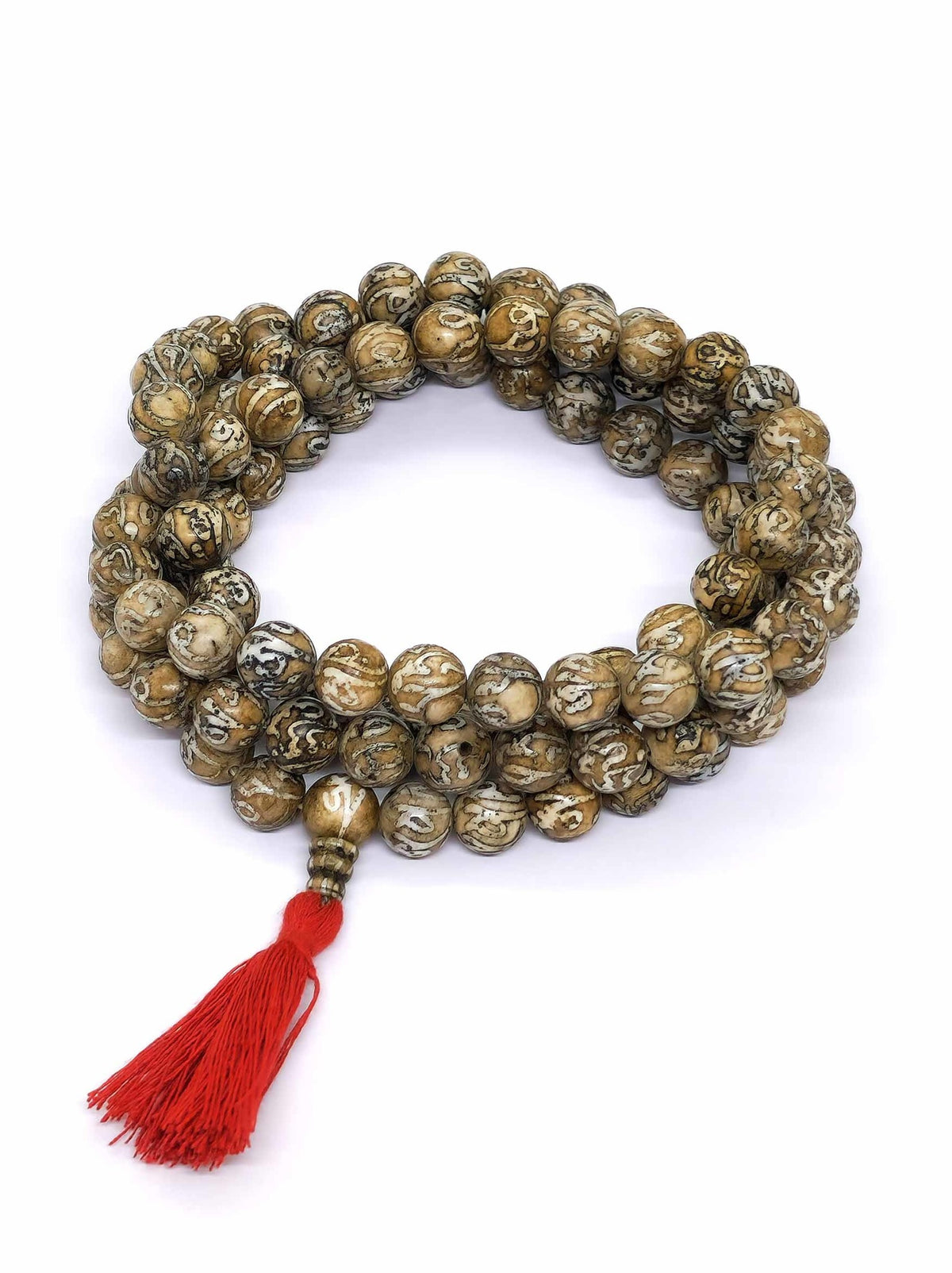 Tibetan Prayer Beads Mani Mantra Shell