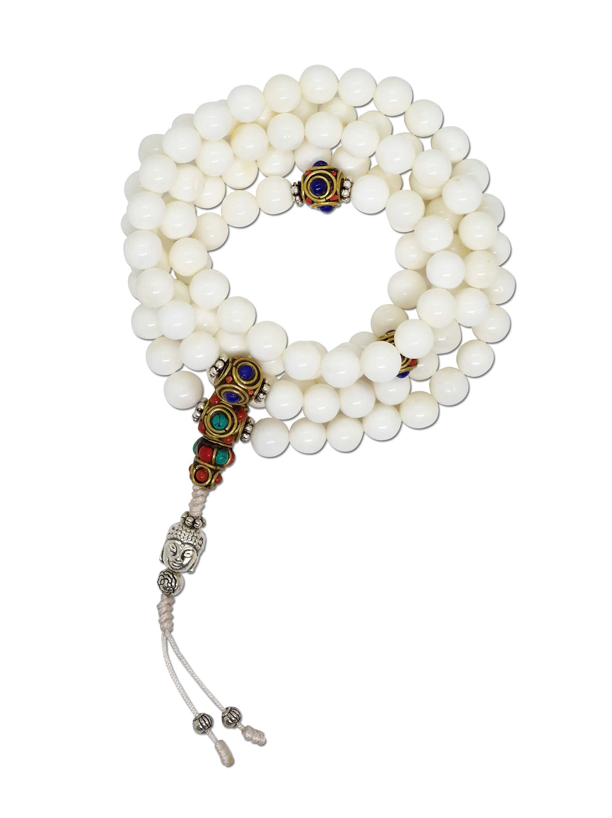 Tibetan Prayer Beads Conch Shell Mala