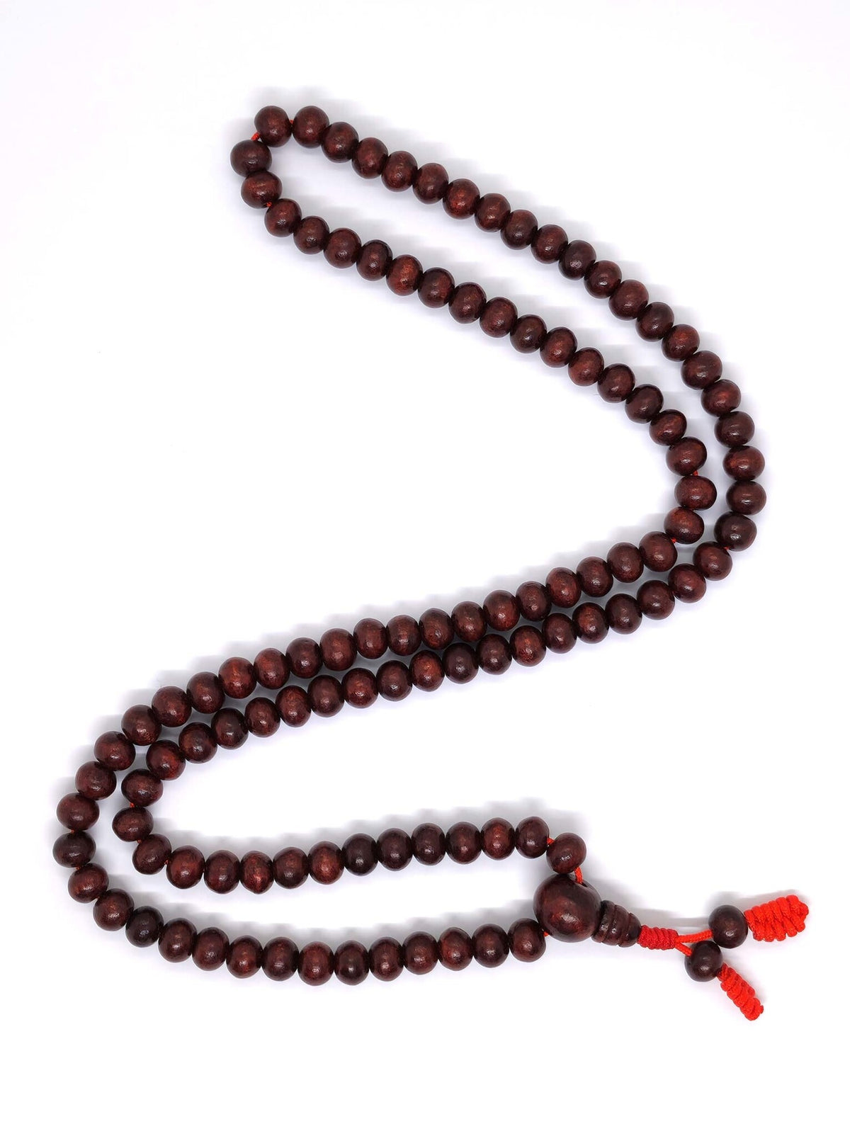 Tibetan Prayer Beads Red Wood Japa Mala