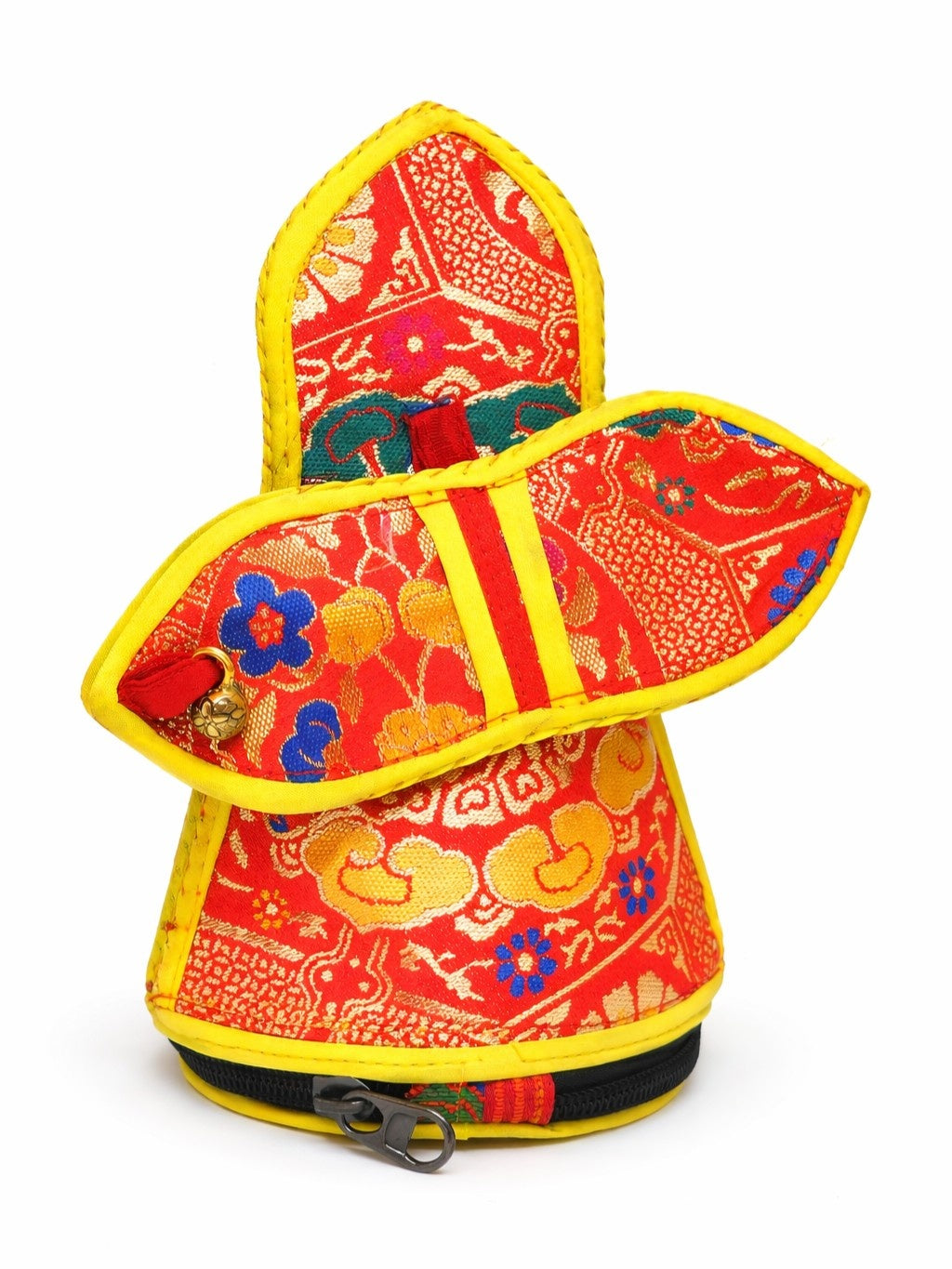 Tibetan Bell and Dorje Cover with Zipper, Brocade