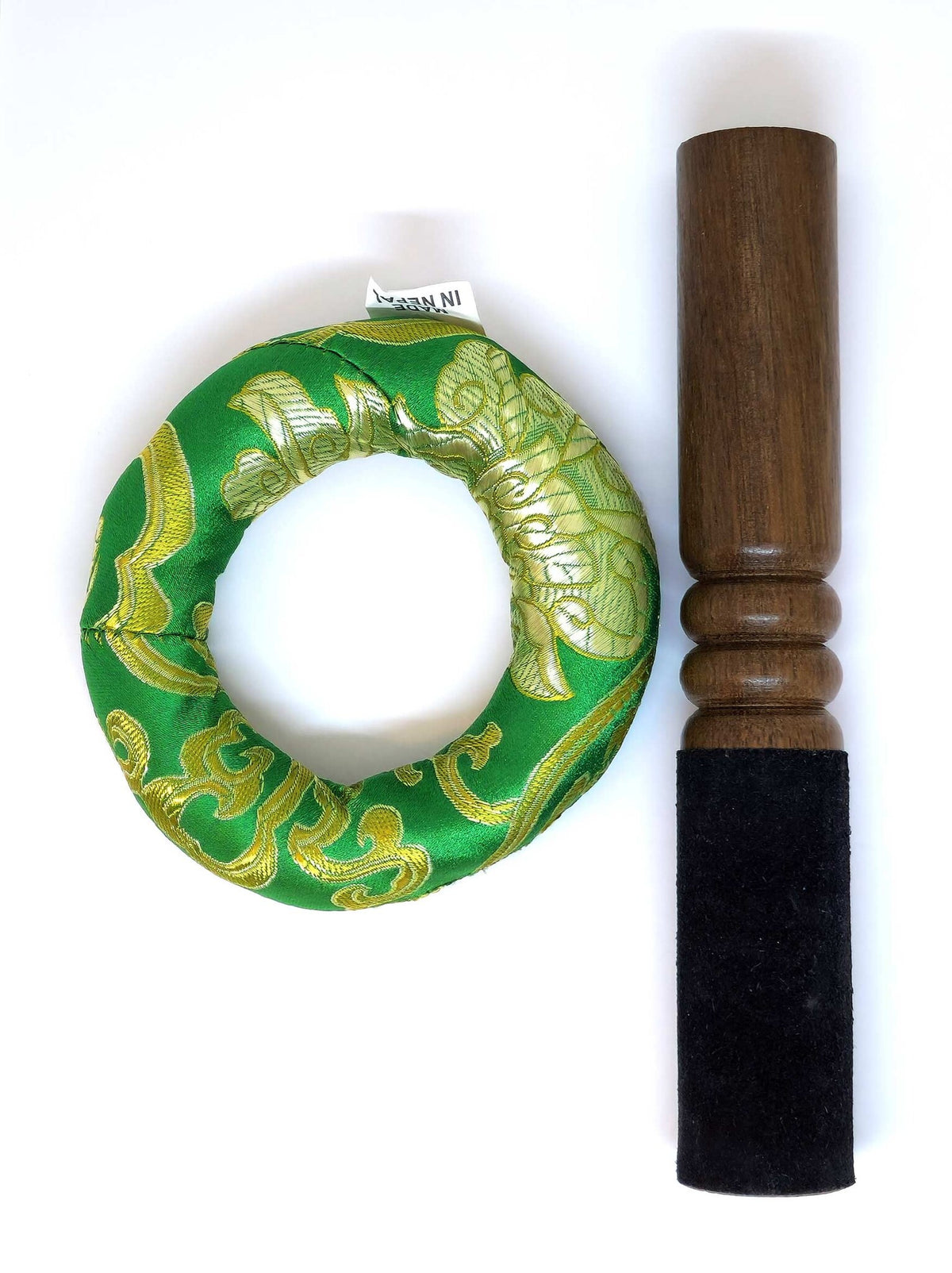 Tibetan Handcrafted Singing Bowl "Om Ah Hum Rhi" Mantra, 3-Piece Set, Ø 14cm, 460–500g