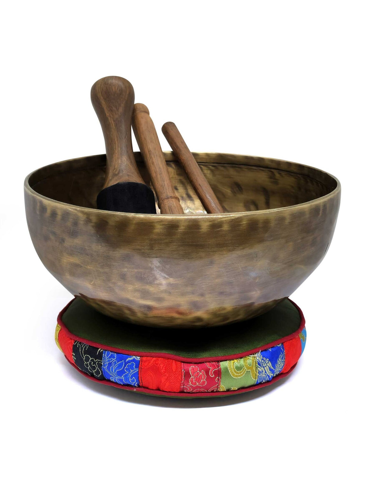 Tibetan Singing Bowl - Tiger Bowl, 5-Piece-Set, Ø 25cm, 1.8kg