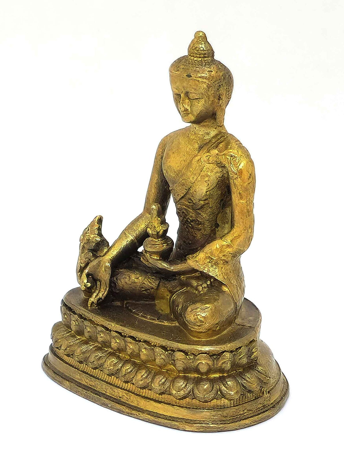 Tibetan Medicine Buddha Statue Copper, 5.5 cm