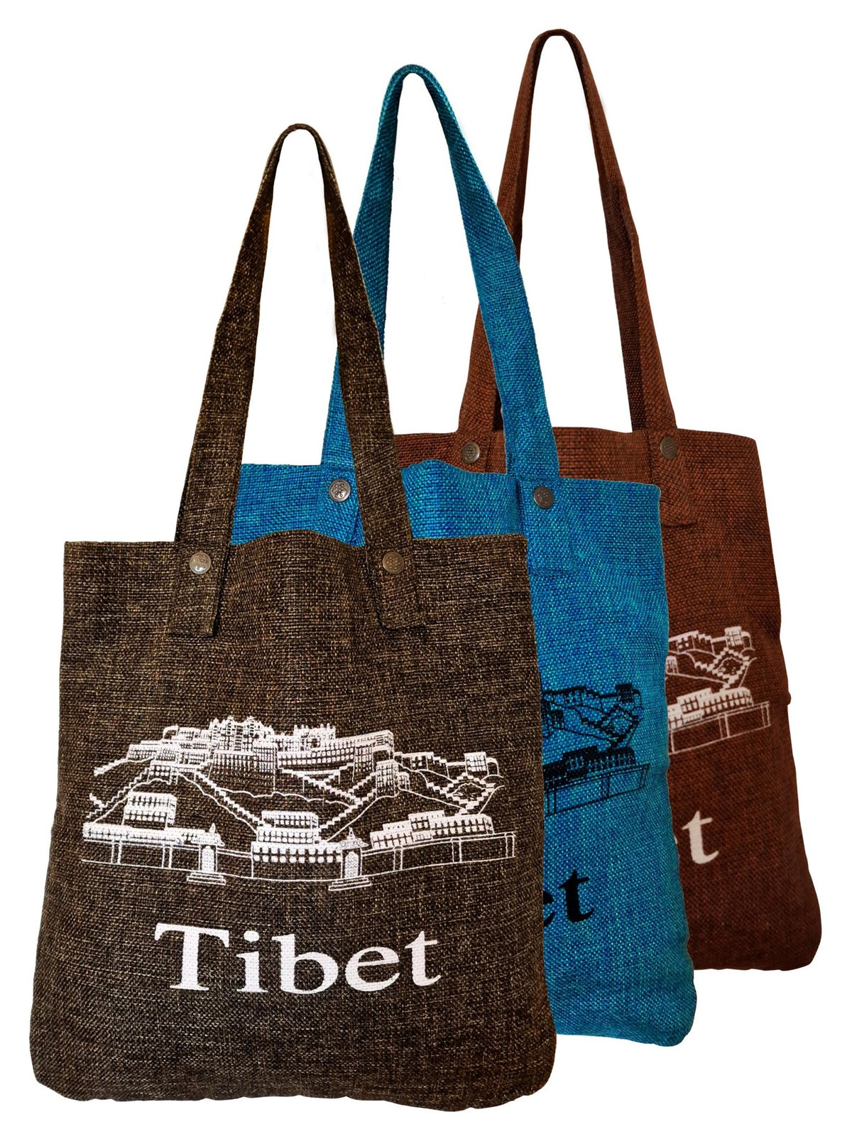 Sac en jute Potala Palace, sac tibétain respectueux de l'environnement