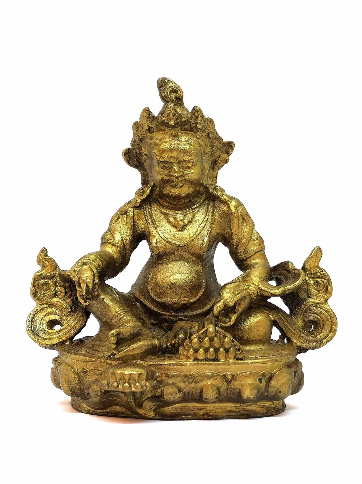 Small Tibetan Copper Zambala Statue, Symbol of Prosperity, Protection and Spiritual Abundance, 5.5cm