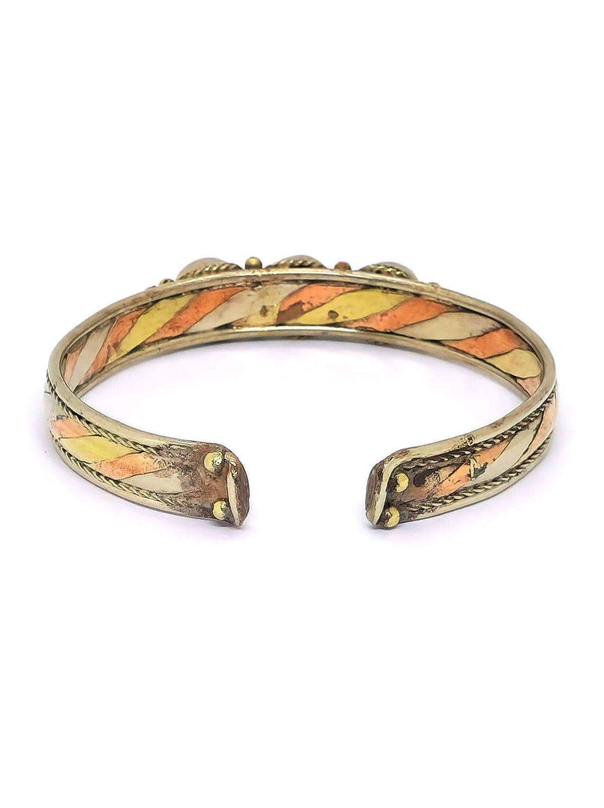 Tibetan Bangle Trio Stones