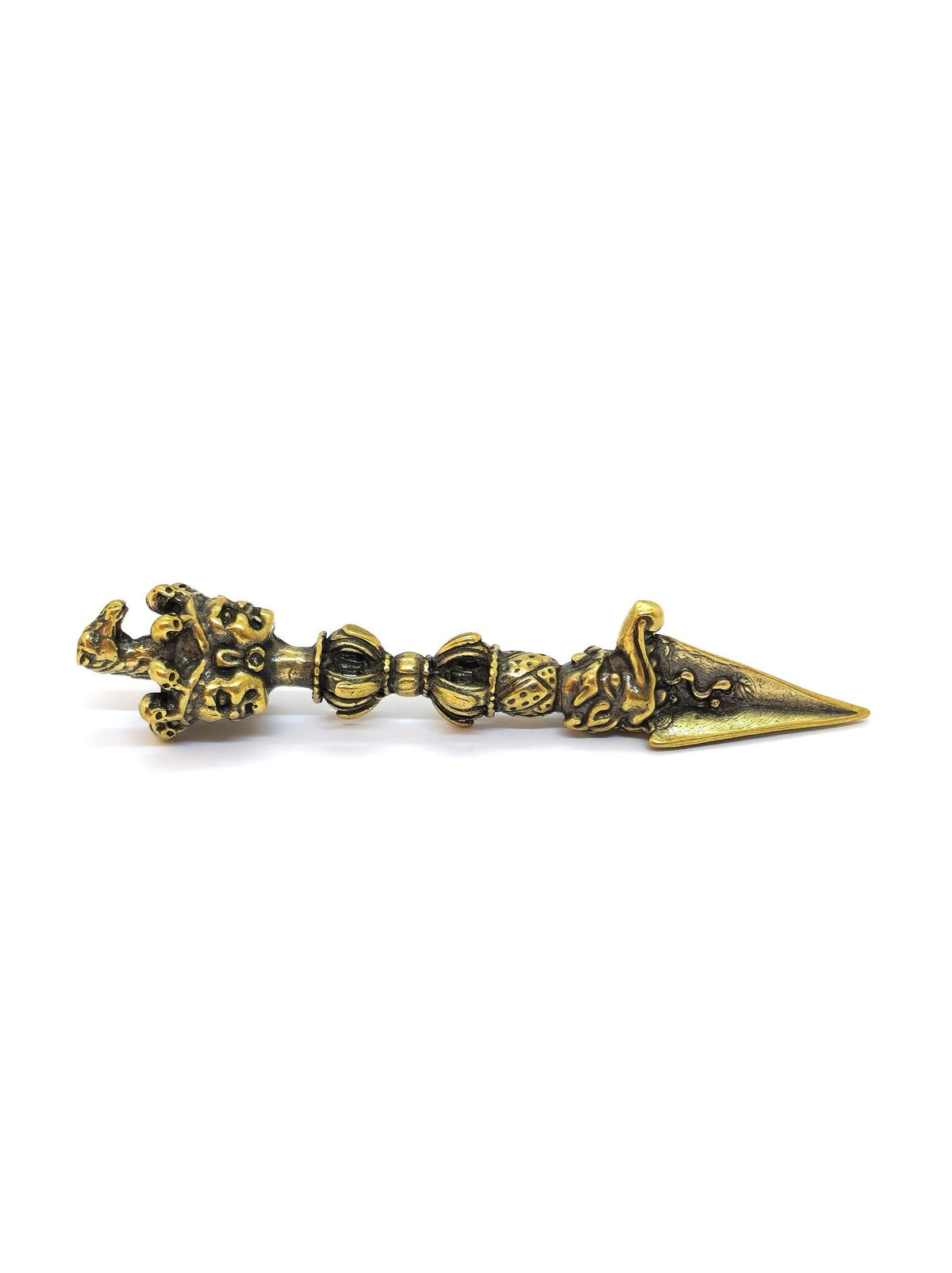 Dorje tibetano Phurba – pugnale rituale in rame, 9.5 cm