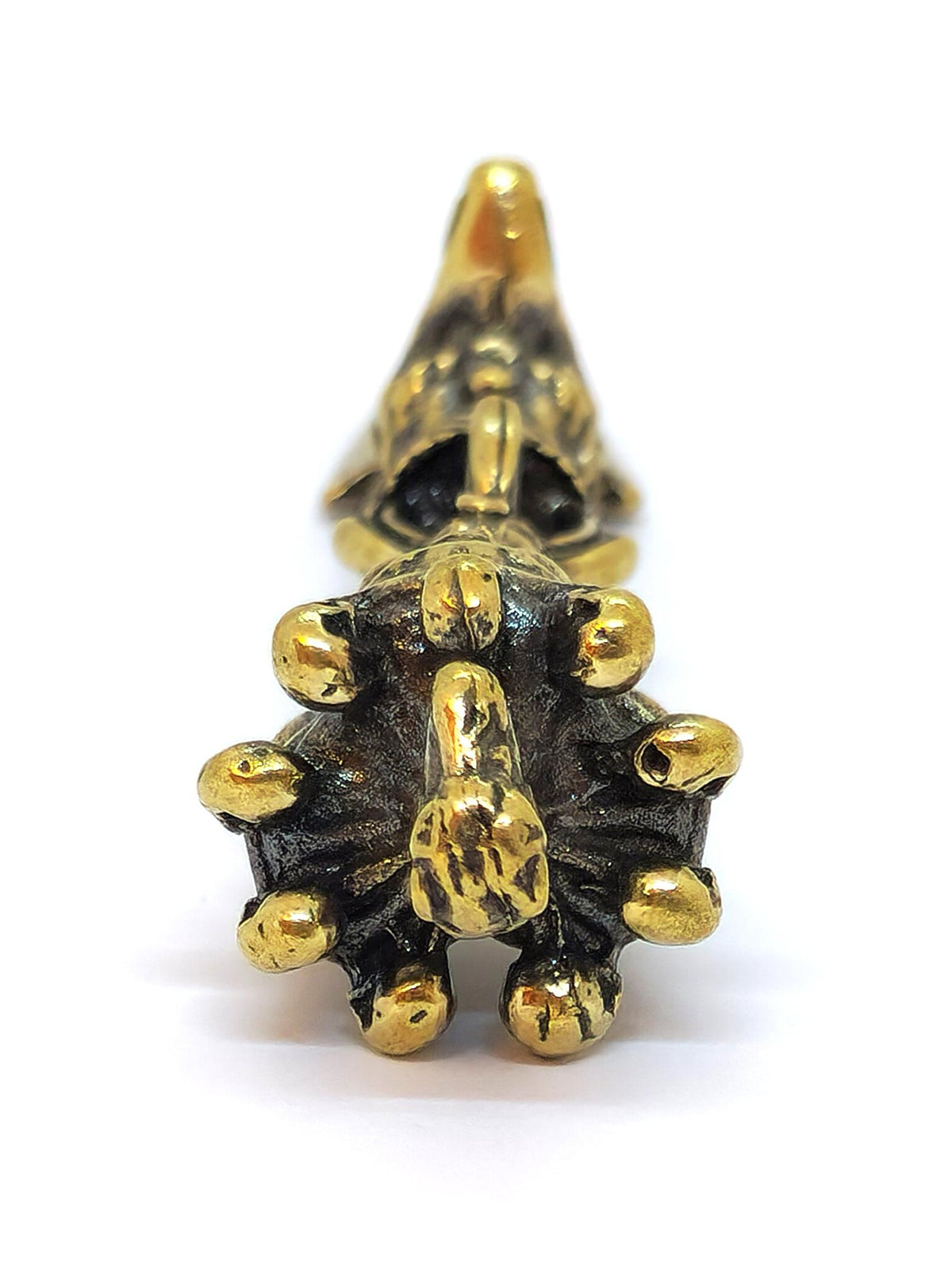Tibetischer Dorje Phurba – Ritualdolch aus Kupfer, 9.5 cm