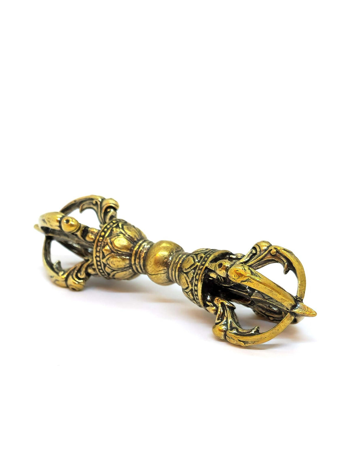 Tibetan Dorje Vajra – 5-Pronged Ritual Symbol in Copper, 8.5 cm