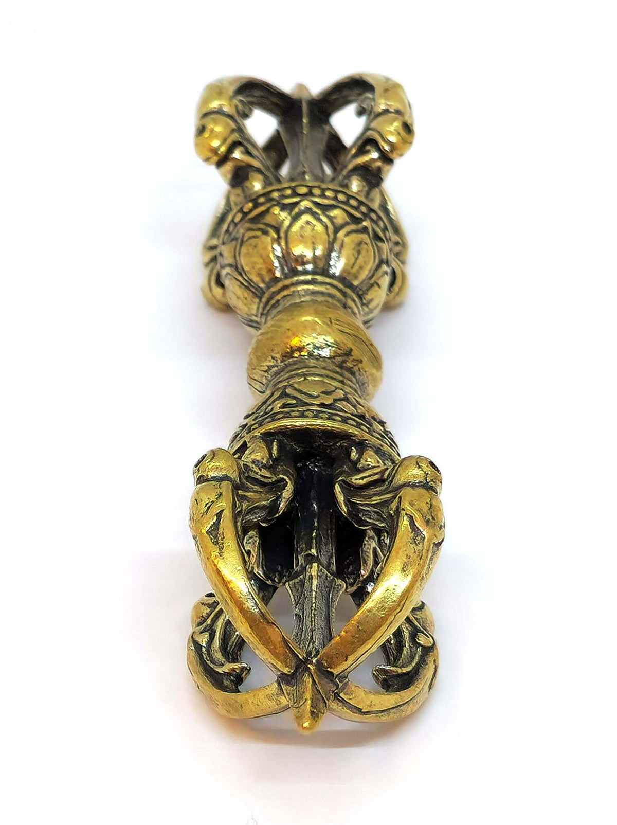 Tibetischer Dorje Vajra – 5-zackiges Symbol aus Kupfer, 8.5 cm