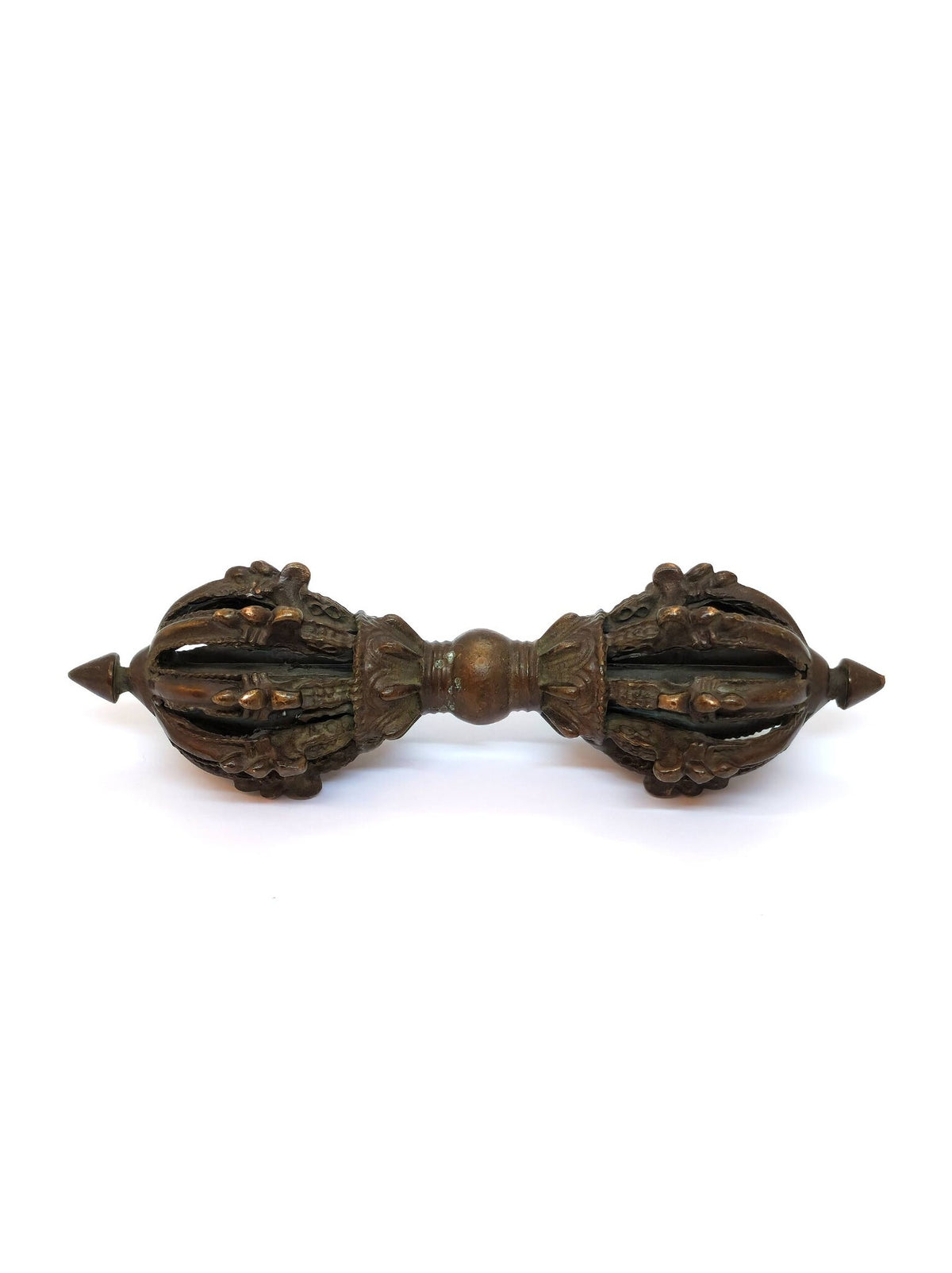 Tibetan 9-Pronged Dorje Vajra – Symbol of Strength and Protection, 14.5 cm