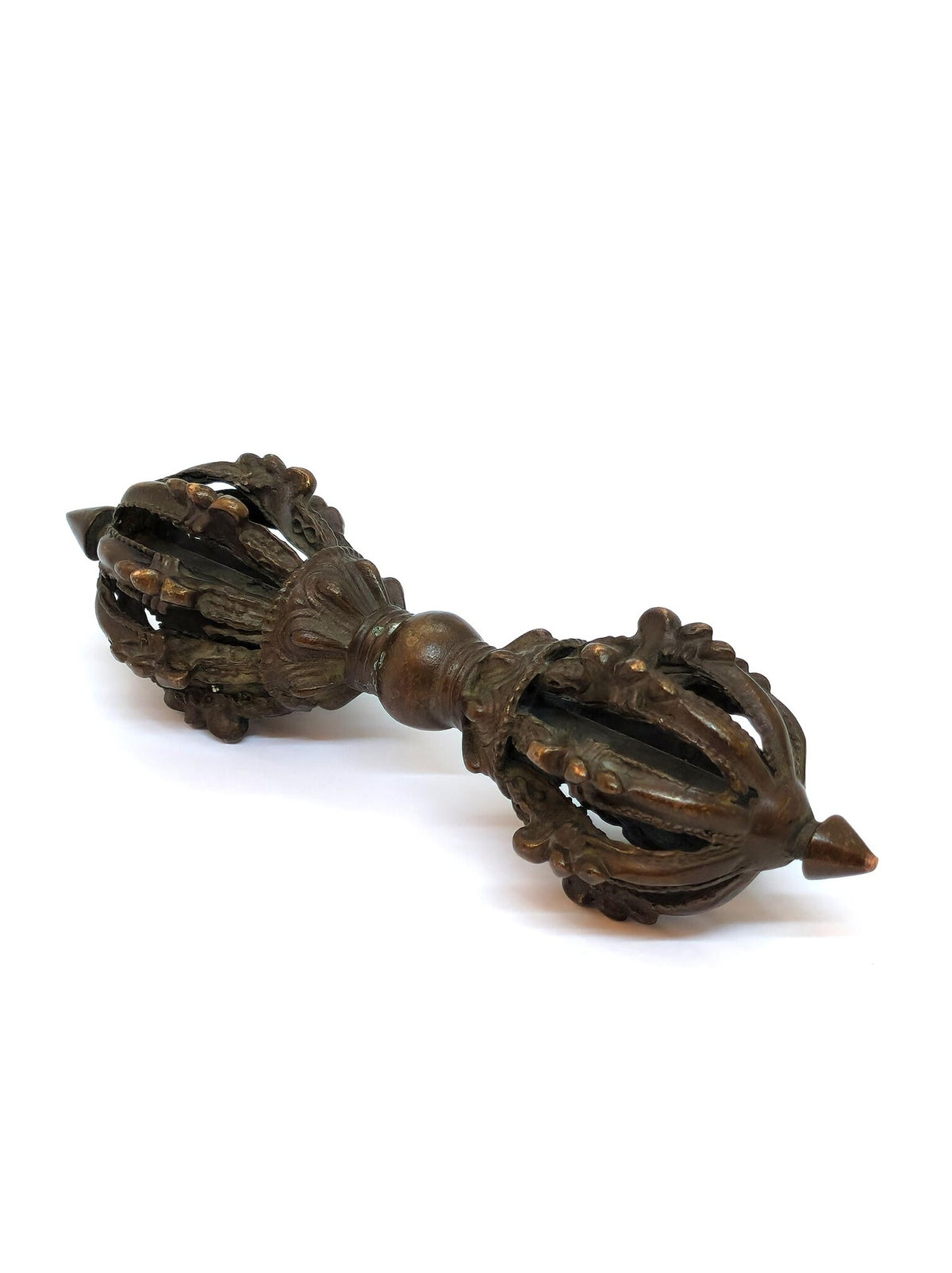 Tibetan 9-Pronged Dorje Vajra – Symbol of Strength and Protection, 14.5 cm