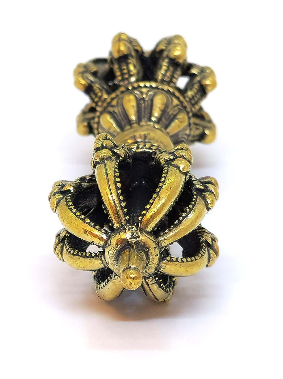 Tibetischer Dorje Vajra mit neun Speichen, 9 cm
