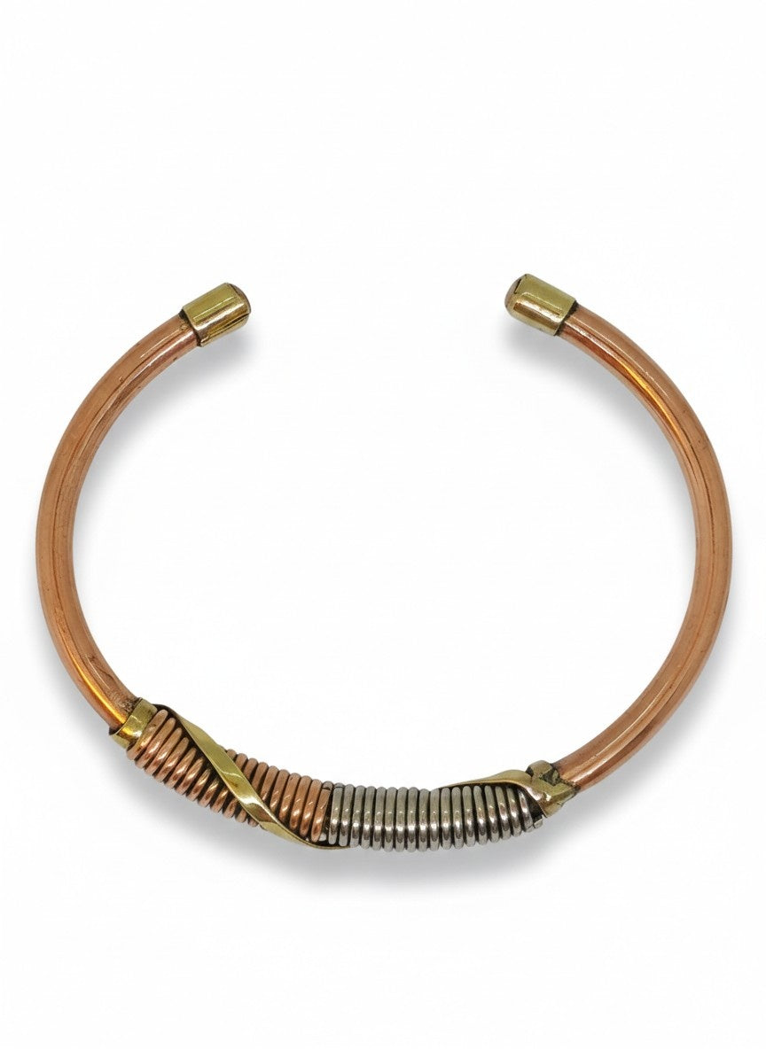 Kundalini Copper Bracelet Handcrafted, Adjustable, 18 cm