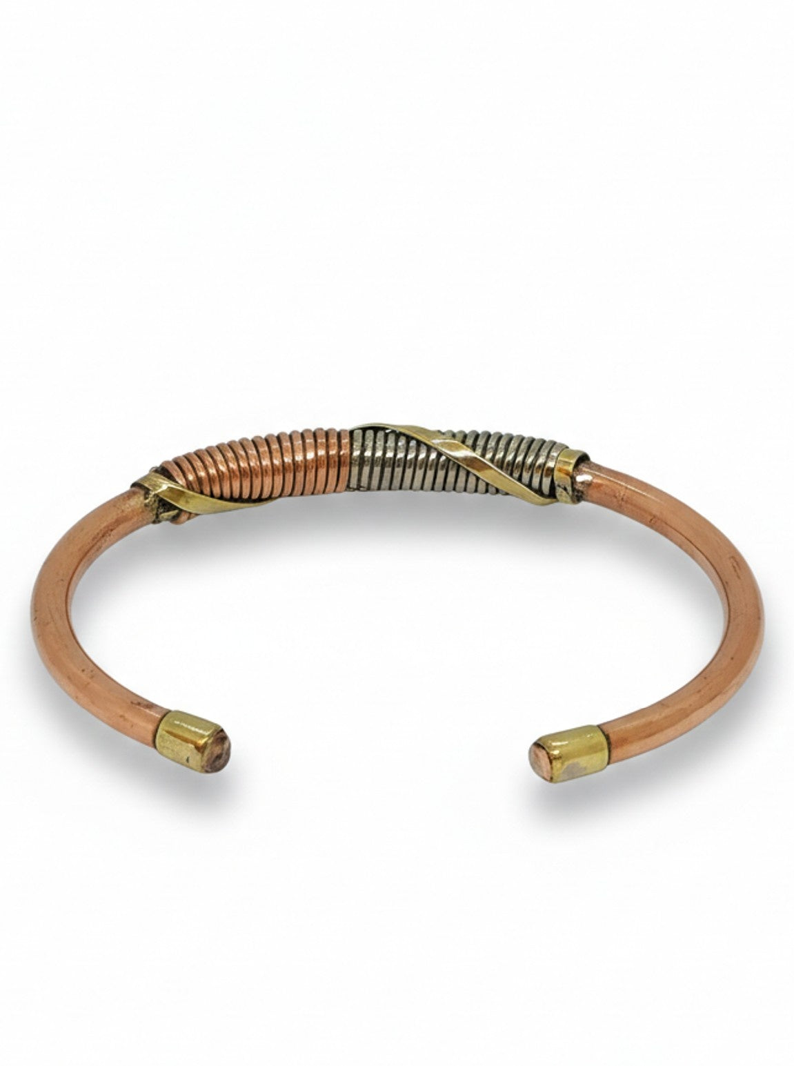 Kundalini Kupfer Armband handgefertigt, verstellbar, 18 cm