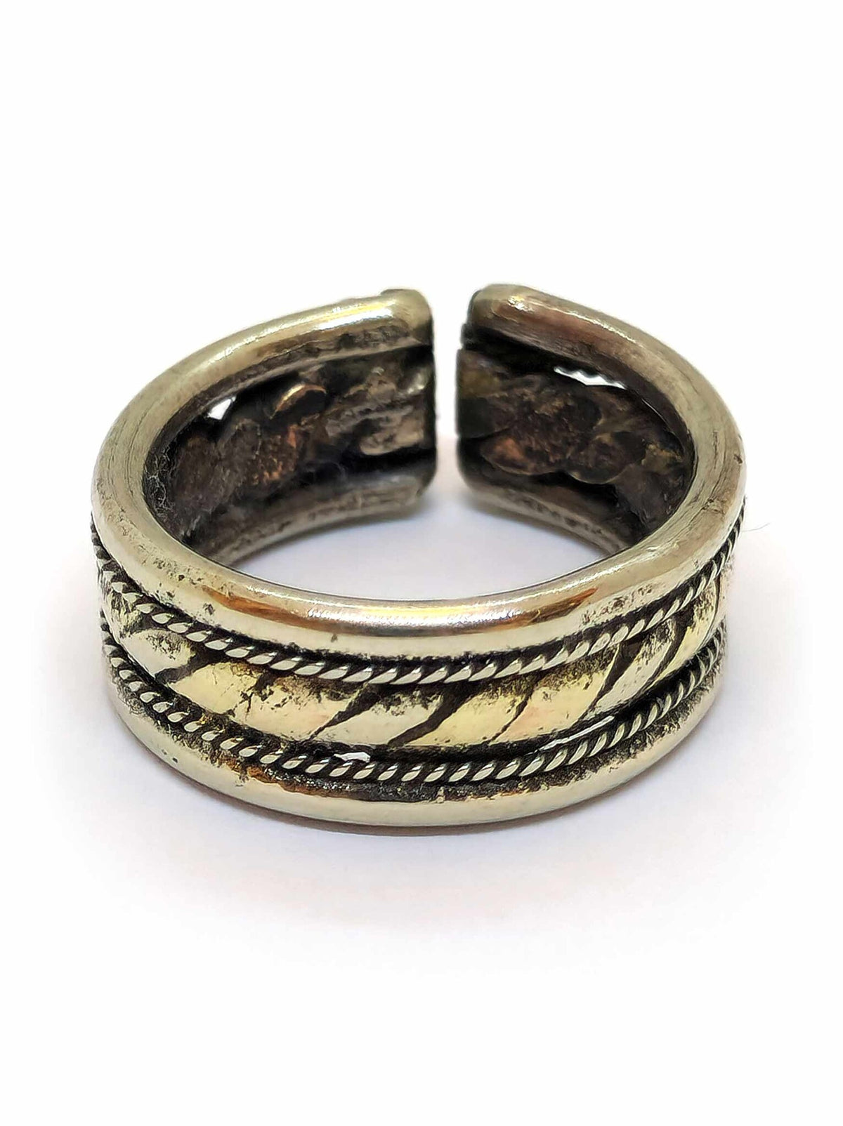 Handmade Copper and Brass Adjustable Ring