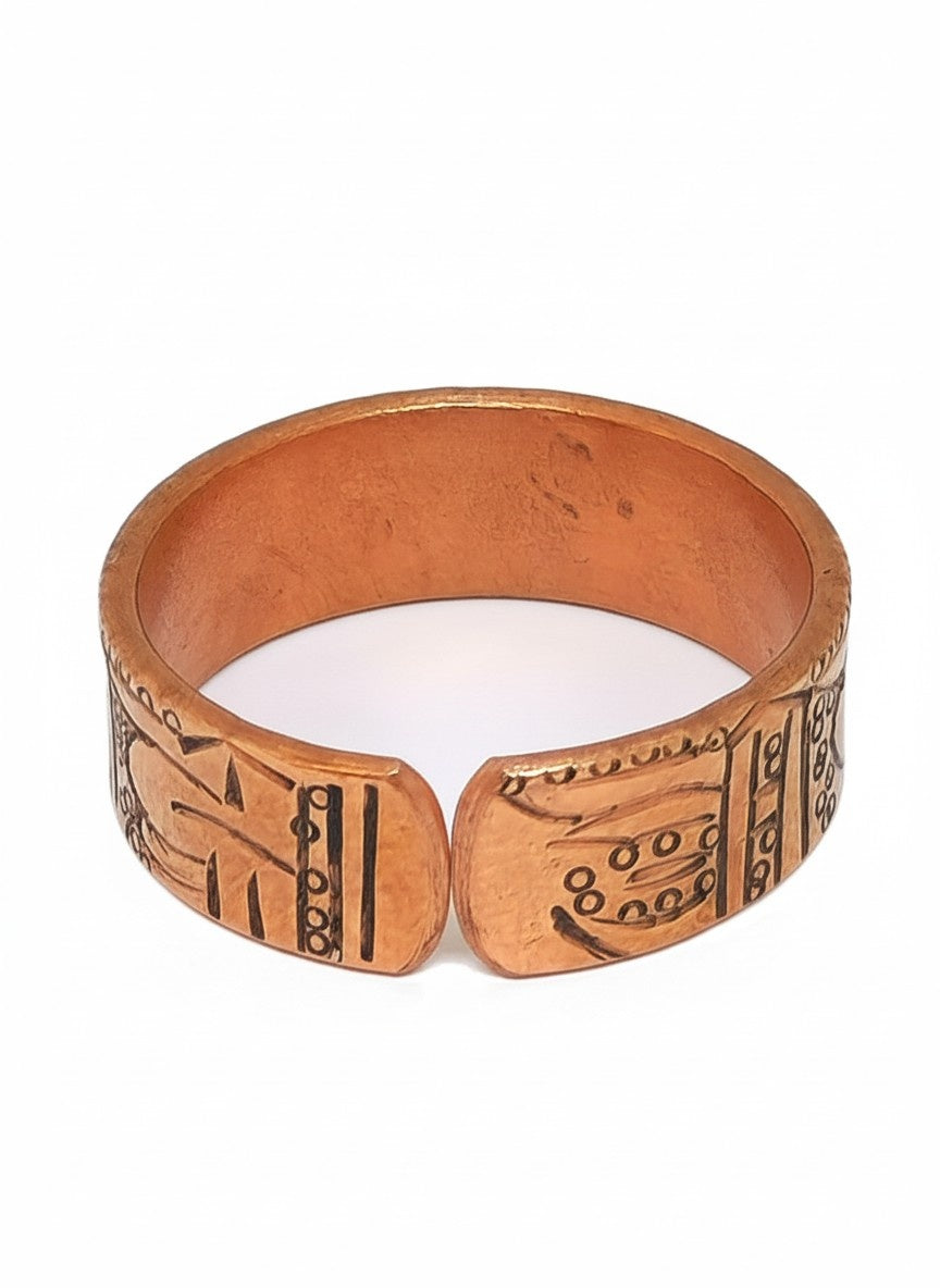 Tibetischer Mantra Fingerring "Om Mani Padme Hum" Sanskrit
