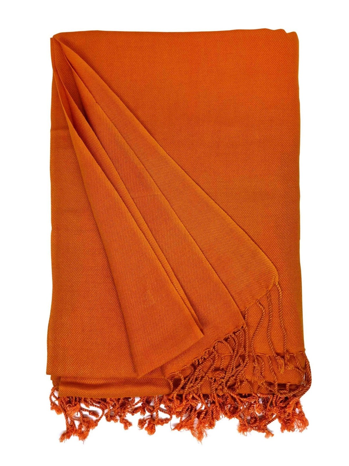 Tibetischer Schal Meditation, Pashmina-Seide, orange
