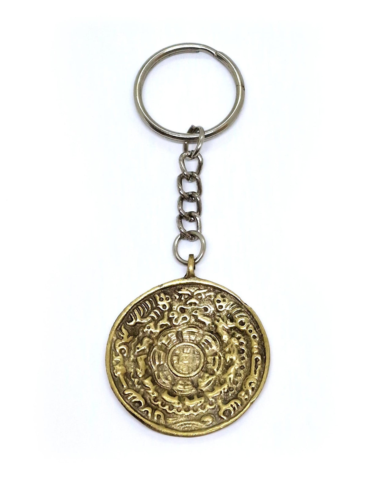 Tibetan Keychain Brass Zodiac Sign