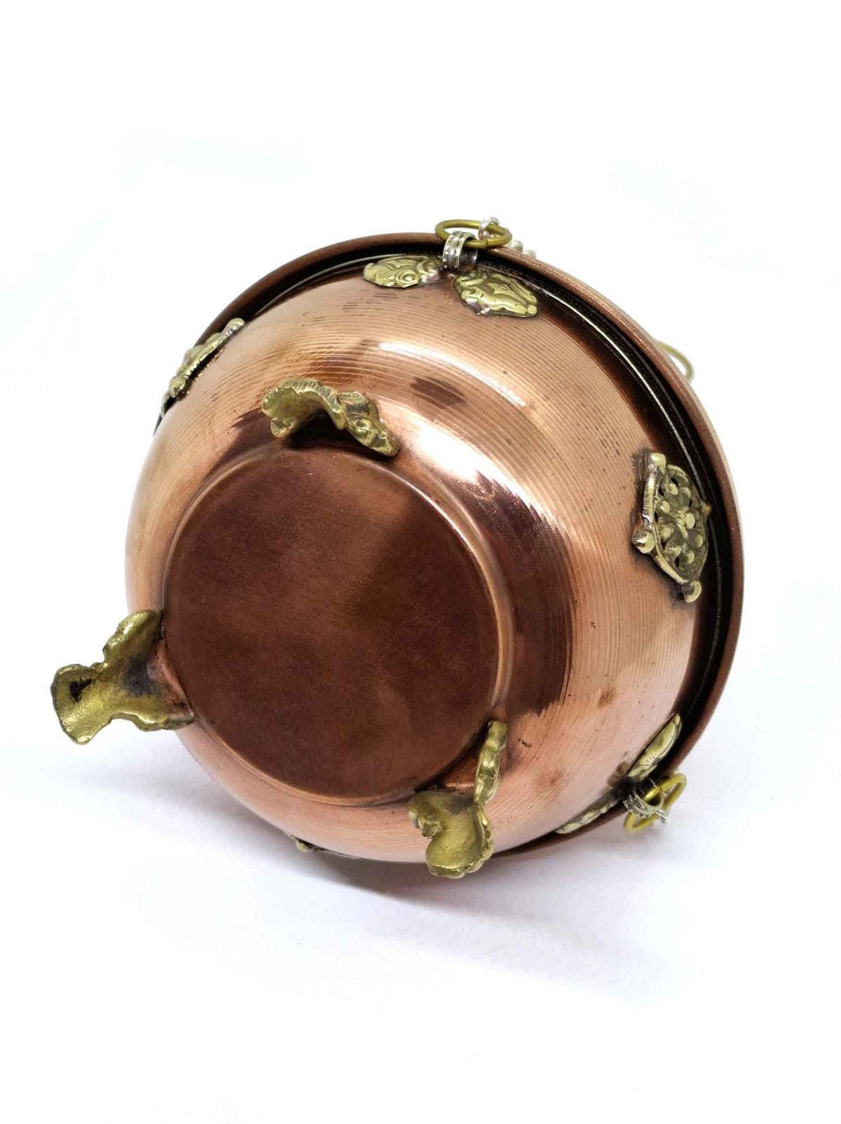 Bruciaincenso bruciatore per incenso in polvere con collana tibetana, intagliato a mano con Mantra / drago