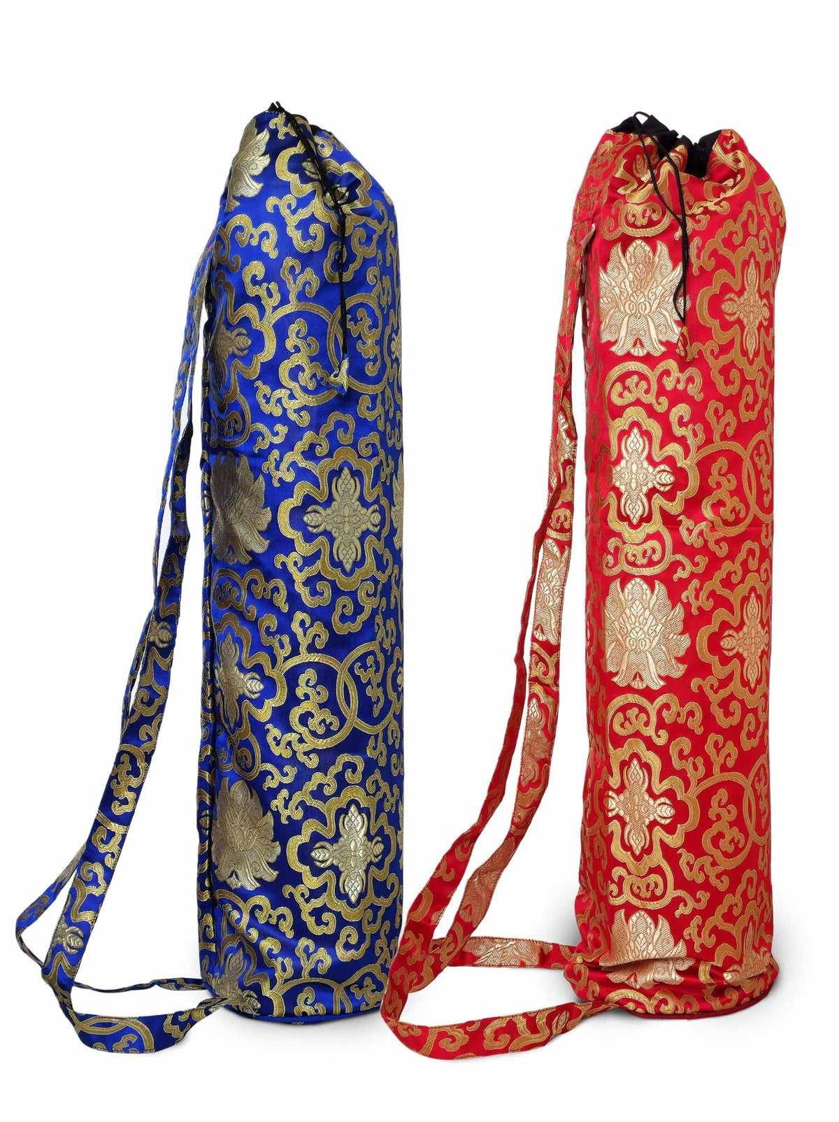 Sac à tapis de yoga en brocart de soie